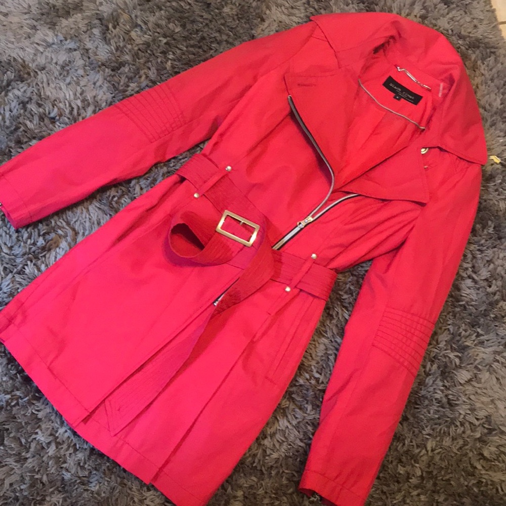pink black rivet jacket